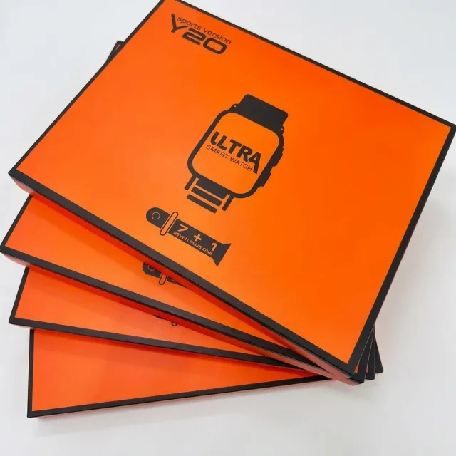 Y20 Ultra Sports Smartwatch 7 Straps Case Bundle