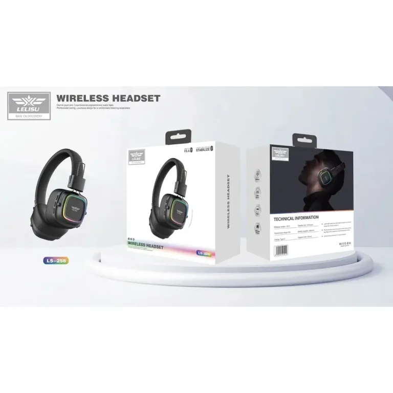 LEISU LS-258 Wireless Headset LED Gaming